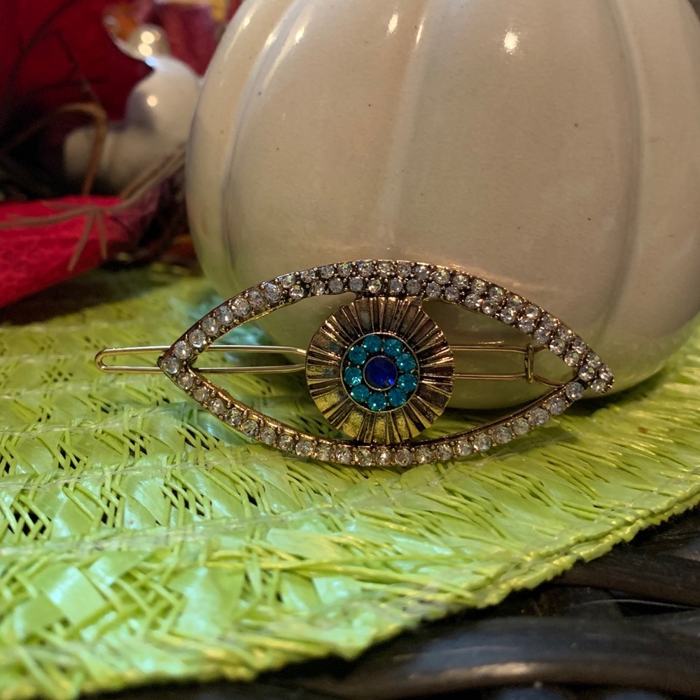 Eye hair barrettes